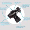 BriskMore Black CO2 Inflator Presta and Schrader Valve Compatible Bicycle