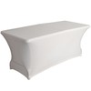 Velleman Table Cover Table Cover Husse Stretch Rectangular Washable White