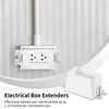 yeesport 50 Pcs Electrical Box Extenders, BE1-2 Electrical Outlet Box