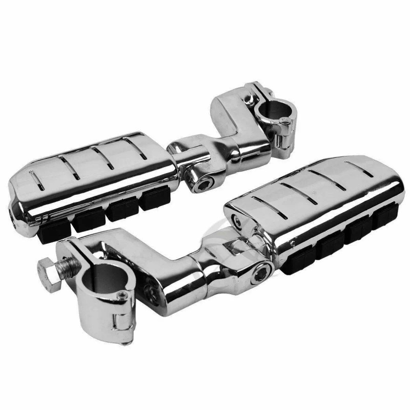 TCMT 22/25/32/35mm Chrome Highway Bar Footpegs Pegs Mount Fit For