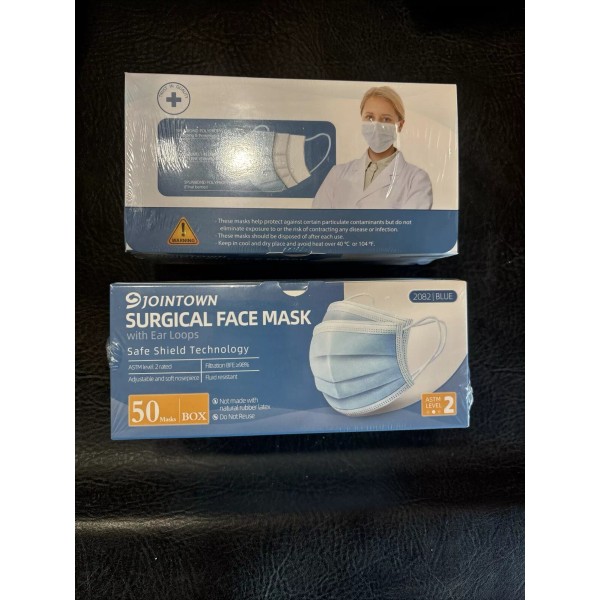 Jointown 2 Packs Jointown Face Mask, Pack of 50 X