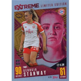 Match Attax Extra 2023 2024 Georgia Stanway Extreme Limited Edition Trading Card