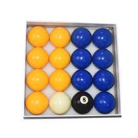 TGA Sports Billiard Balls Blue and Yellow Billiards/Pool Ball Set 2-1/4 Inch(57mm)