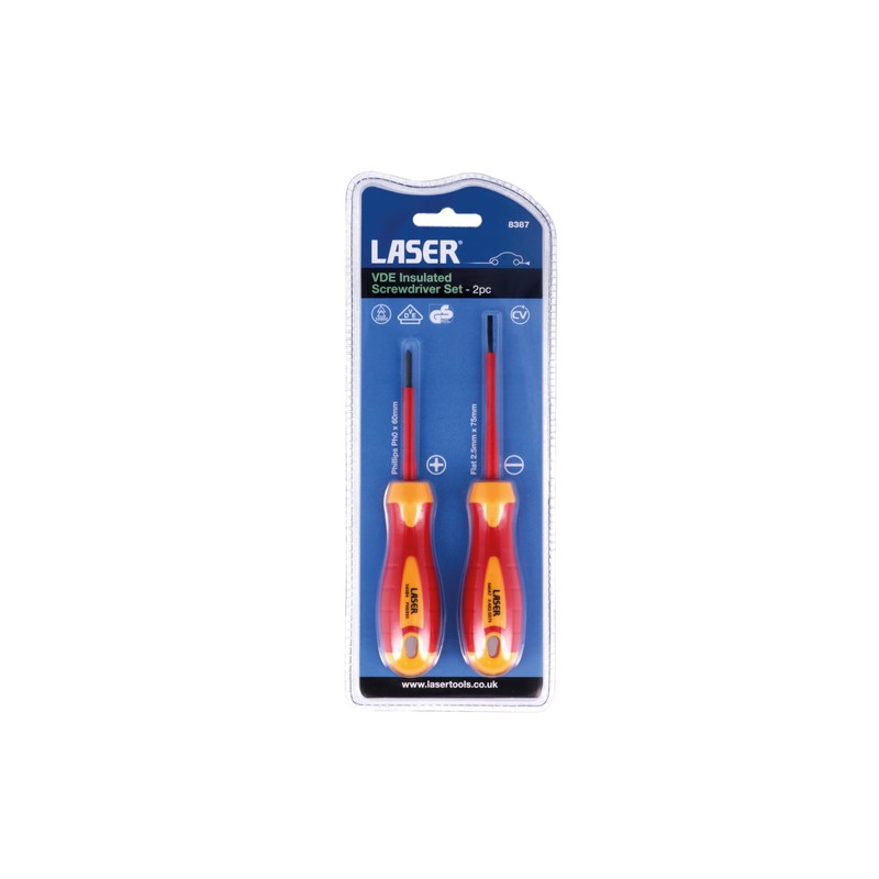 Laser 8387 VDE Insulated Screwdriver Set 2pc