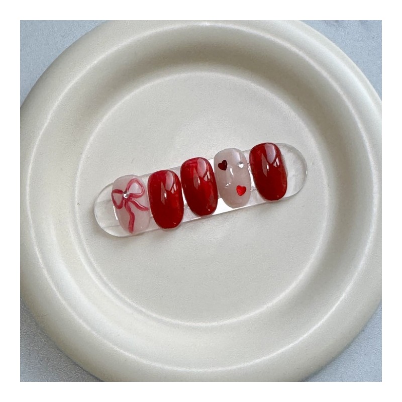 Dara Beauty January 2025 Art of the MonthEmbo Ribbon Nail❣