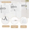 AmazerBath No Hook Shower Curtain and Liner Set, Shower Curtain