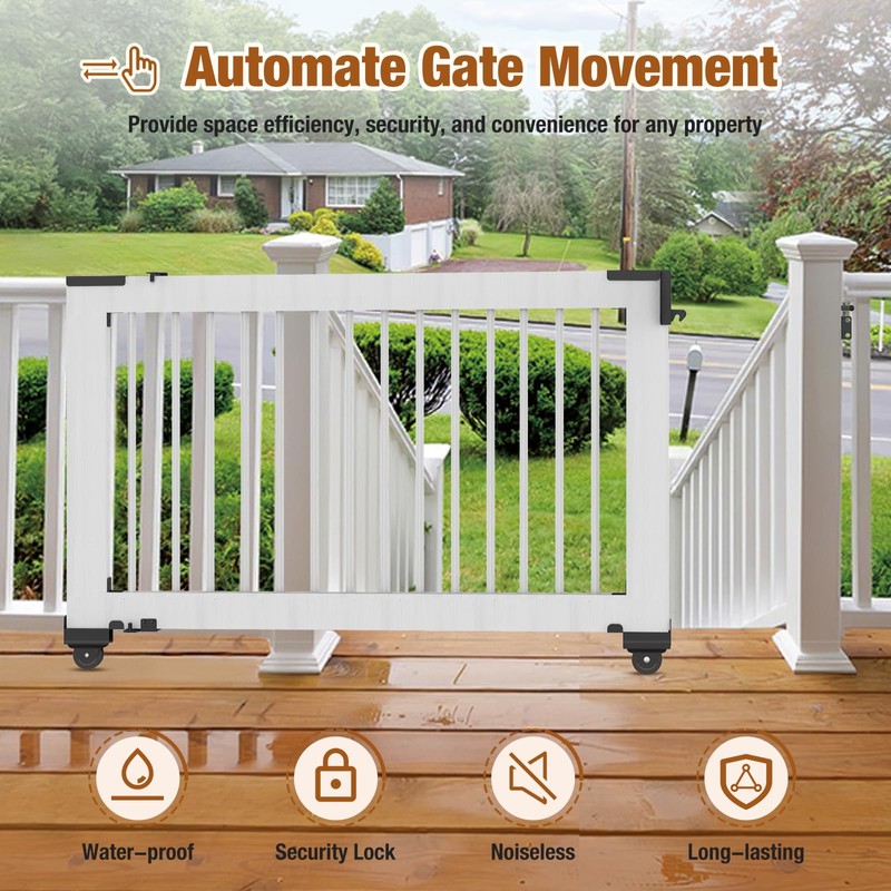 SDSNTE Sliding Gate Kit–Heavy Duty Sliding Gate Hardware for Smooth,