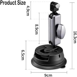 Little SyoheCar Windshield Suction Cup Mount,Motorcycle Handle Mount ， Fit for Go Pro Max Mini Hero 12/11/10/9/8/7/6/5 /DJI,Pocket 2、Phone 、Sicam、Inata360 Comaptible Gopro, Canon, Nikon, Sony