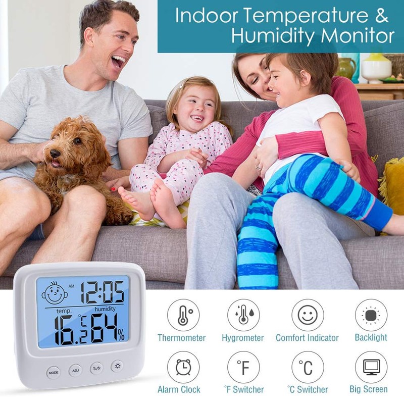 Mumoo Bear Indoor Thermometers Hygrometer Digital Room Thermometer and Humidity