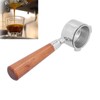 Coffee Bottomless Portafilter Handheld Stainless Steel Bottomless Filter for HouseholdRosewood