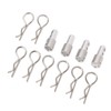 4Pcs RC Body Post Mount Stable High Strength Silver Rugged