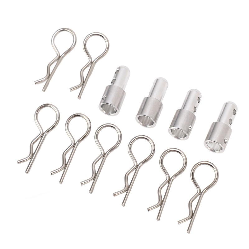 4Pcs RC Body Post Mount Stable High Strength Silver Rugged