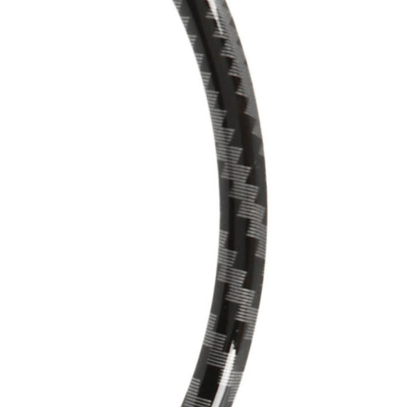 Steering Wheel Emblem Ring Carbon Fiber Look Simple Cool Replacement