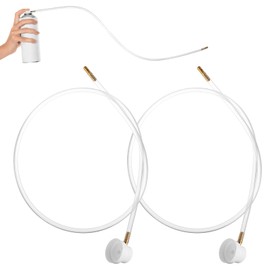 Heclia Aerosol Nozzle Spray Tip Nozzle Extension Hose Fit 2 Pcs 360 Degrees Extension Hose for Male Stem Sprays Cans Fluid Auto Car Nozzles Film 4mm Spray Can Nozzles Fit for Aerosol Cans Supplies