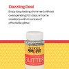 School Smart Craft Glitter, 4 Ounce Jar, Silver