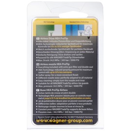 WAGNER HEA ProTip Nozzle 519, Airless Nozzle for Primers, Varnishes, Wall Paints, Latex Paints, Flame and Corrosion Protection, < 55% Less Mist, Green