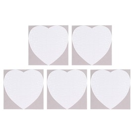 5 Sets Blank Sublimation Puzzles, Jigsaw Heart Shape A4 19x19cm 75Pcs for Heat Transfer Printing, Includes Bottom Plates, for Holiday