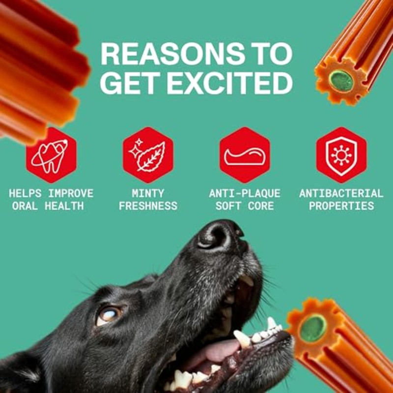 Omni Dental Sticks for Dogs - Dual Texture with PlaqBlast™