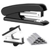 Black Stapler, Desktop Stapler, 25 Sheet Capacity, Includes 1000 Staples