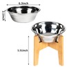 YIKATEND Cat Bowl - Stainless Steel Dog Cats Food &