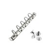 M5 Multi-hole Ring Binder Metal Fittings, Backless Type, 5 Holes
