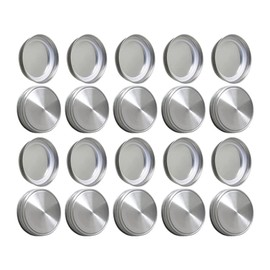 Cabilock Preserving Lid, Stainless Steel Mason Jar Lid, Replacement Lid, Pack of 20, Preserving Jar Lids, Jam Jar Cover for Wide Mouth Mason Jar, Canning, Normal Mouth
