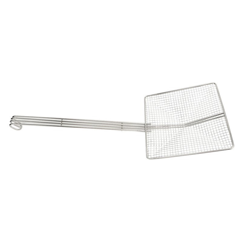 Stainless Steel Square Strainer Skimmer Ladle for Cooking Frying Kitchen