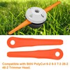 ACCYPRO 20 PCS Plastic Trimmer Blades Compatible with Stihl Weed