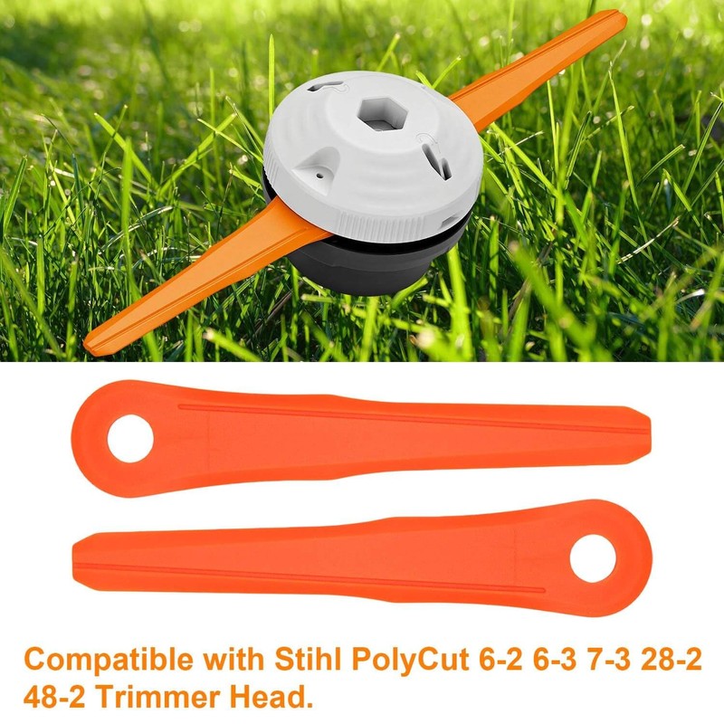 ACCYPRO 20 PCS Plastic Trimmer Blades Compatible with Stihl Weed