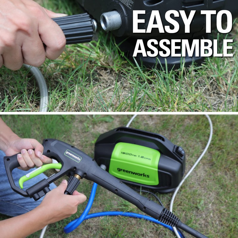 Greenworks 25-Foot Universal Pressure Washer High Pressure Hose Attachment 5200402