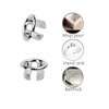 4 Pack Bathroom Basin Sink Round Hole Trim Chrome Overflow