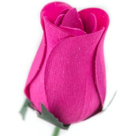 Hot Pink Bunch of 8 Closed Bud Wooden Roses for Crafts Custom Bouquets and Other DIY Projects. Choose Form Over 60 Colors.