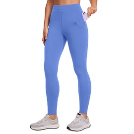 CRZ YOGA Womens Butterluxe High Waisted Joggers 27 Inches - Buttery Soft Lounge Yoga Pants with Pockets Workout Leggings Wild Indigo Small