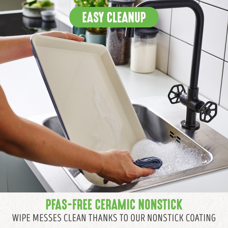 GreenLife Bakeware Healthy Ceramic Nonstick (18" x 13") Half Cookie