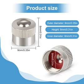 16 Pcs Metal Valve Caps, Car Dust Caps with O-Ring Seal,Car Tyre Valve Caps, Dust Caps For Car Tyres, Tyre Valve Caps, Dust Caps For Bikes, Car Valve Caps Replacement, Used on Car, Bikes, Motorbikes