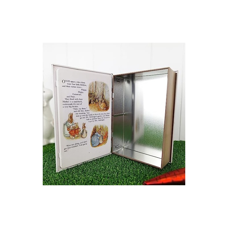 Crafty Capers Peter Rabbit Tin | Unusual Book Style Storage