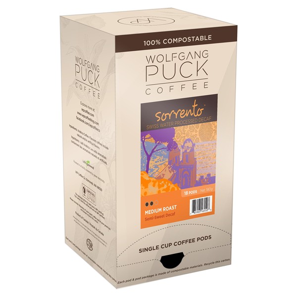 Wolfgang Puck Coffee, Sorrento Swiss Water Process Decaf Blend, 9.5
