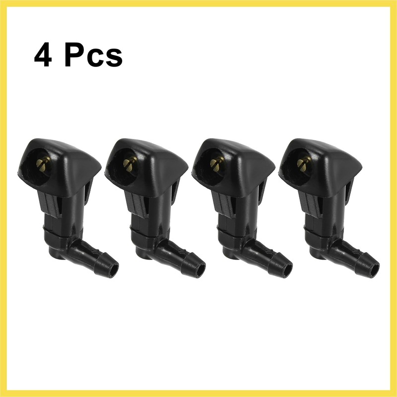 PARSKILO 4pcs Car Front Windshield Wiper Washer Nozzle for Honda