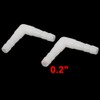 sourcing map Plastic L Shape Aquarium Air Line Tubing Valve
