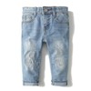 KIDSCOOL SPACE Baby Girls Boys Slim Jeans, Small Child Elastic