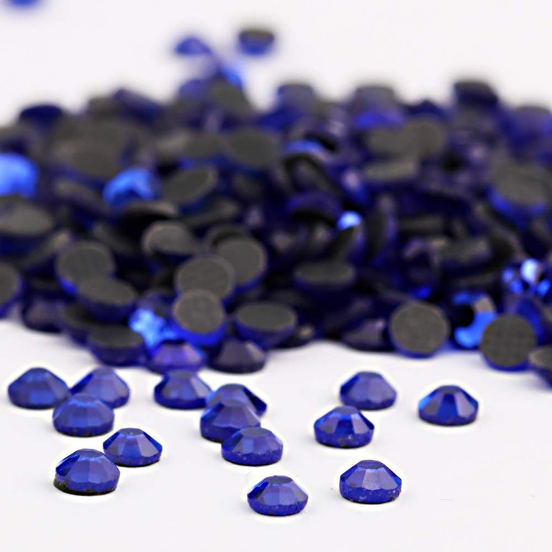 beadsland Crystal Hotfix Rhinestone,Machine Cut Stone 1440pcs/pkg (Sapphire,SS10/3mm)