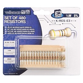 CF 1/4W 5% E3 Resistor Kit 480 Pieces | Resistance Assortment/Kits - 1 Piece - K/RES-E3