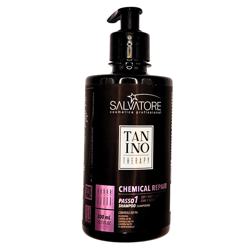 SALVATORE COSMETICA TANINO THERAPY STEP 1 CHEMICAL REPAIR SHAMPOO, 10.1