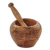 Berard Olive Wood Handcrafted Mortar and Pestle Set, 5"