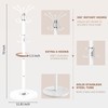 Waavryee Modern Metal Coat Rack Stand, 360°Rotary Coat Rack Freestanding