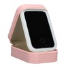Jewelry Storage Box 3 Color Adjustable Lighting Leather Travel Makeup