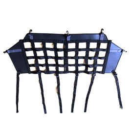 Tiny Force Dog Pet Car Barrier Compatible with Ford Bronco 2021-2023 4 Door，Cargo Trunk Isolation Net Rear Seat Trunk Cargo Pet Barrier Mesh Isolation Net Black