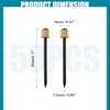Bonsicoky Picture Hanging Nails, Black Steel Nails and Brass Head