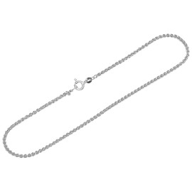 NKlaus Women's Necklace 38 cm - 80 cm 925 Sterling Silver Width 1.9 mm, Sterling Silver, No gemstone