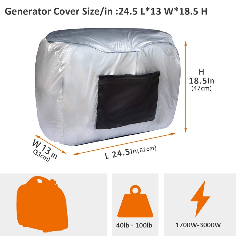 Waterproof Universal Generator Cover Inverter Generator Storage Cover for Most